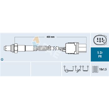 sondas lambda - Sonda Lambda FAE 75126