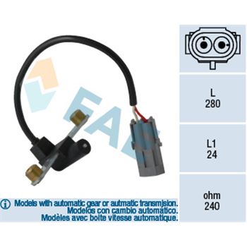 sistema electrico del motor - Generador de impulsos, cigüeñal FAE 79022