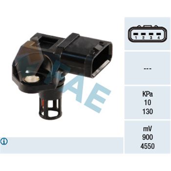 sistema electrico del motor - Sensor, presión colector de admisión FAE 15040