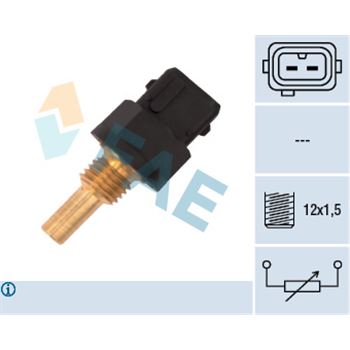 sistema electrico del motor - Sensor, temperatura del refrigerante FAE 33590