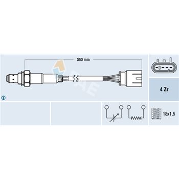 sondas lambda - Sonda Lambda FAE 77465