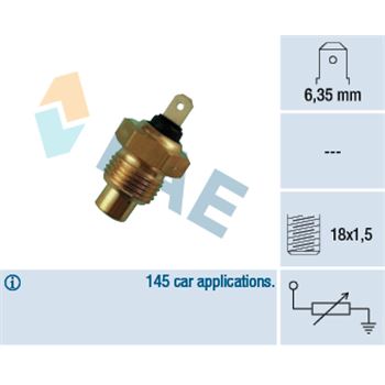 sistema electrico del motor - Sensor, temperatura del refrigerante FAE 31020