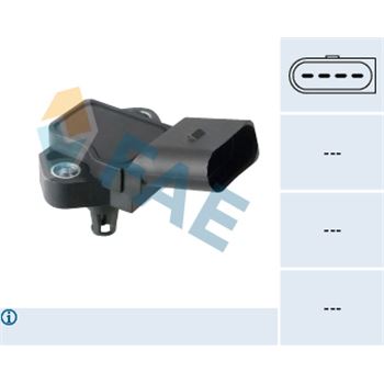 sistema electrico del motor - Sensor, presión colector de admisión FAE 15198