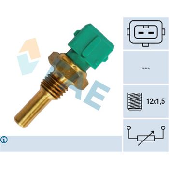 sistema electrico del motor - Sensor, temperatura del refrigerante FAE 33600