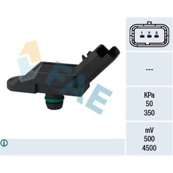 sistema electrico del motor - Sensor, presión colector de admisión FAE 15091