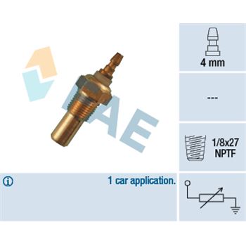 sistema electrico del motor - Sensor, temperatura del refrigerante FAE 32480