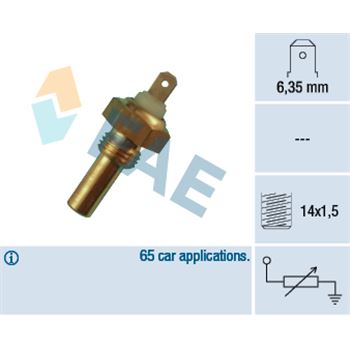 sistema electrico del motor - Sensor, temperatura del refrigerante FAE 31290