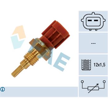 sistema electrico del motor - Sensor, temperatura del refrigerante FAE 33475