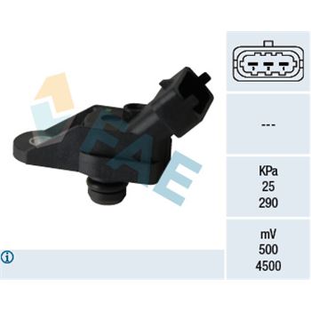 sistema electrico del motor - Sensor, presión colector de admisión FAE 15053