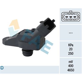 sistema electrico del motor - Sensor, presión colector de admisión FAE 15055