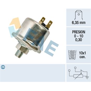 sistema electrico del motor - Sensor, presión de aceite FAE 14590