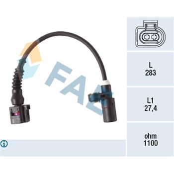 regulacion de dinamica de conduccion - Sensor, revoluciones de la rueda FAE 78279