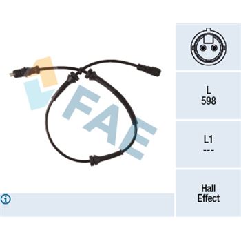 regulacion de dinamica de conduccion - Sensor, revoluciones de la rueda FAE 78280