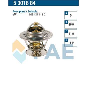 termostato - Termostato, refrigerante FAE 5301884