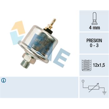 sistema electrico del motor - Sensor, presión de aceite FAE 14730