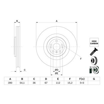 discos de freno coche - (BD2742) Disco de freno BOSCH 0986479E96