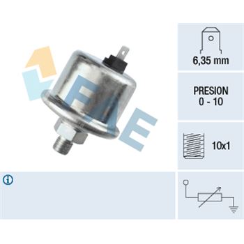 sistema electrico del motor - Sensor, presión de aceite FAE 14600