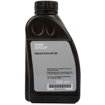 aceite cajas manuales coche - BMW Hypoid Axle Oil G2 75w85 500ml 83222413511 (F20 F30 G20 F32 F10 G30 X3 X5)