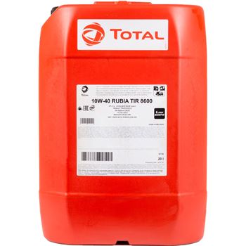 aceite de motor vehiculo comercial y pesado - Total Rubia TIR 8600 10w40 20L