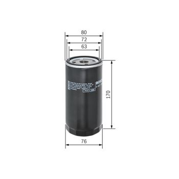 filtro de aceite coche - (P3249) Filtro de aceite BOSCH 0451103249
