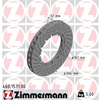 discos de freno coche - Disco de freno eje delantero, izquierda (Gama COAT Z) ZIMMERMANN 460157100