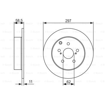 discos de freno coche - (BD1417) Disco de freno BOSCH 0986479574