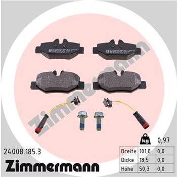 pastillas de freno coche - Juego de pastillas de freno ZIMMERMANN 240081853