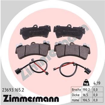 pastillas de freno coche - Juego de pastillas de freno ZIMMERMANN 236931652