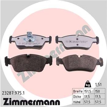 pastillas de freno coche - Juego de pastillas de freno ZIMMERMANN 232879751