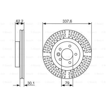 discos de freno coche - (BD1538) Disco de freno BOSCH 0986479705