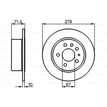 discos de freno coche - (BD159) Disco de freno BOSCH 0986478199