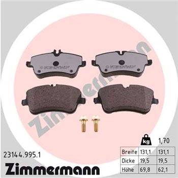 pastillas de freno coche - Juego de pastillas de freno ZIMMERMANN 231449951