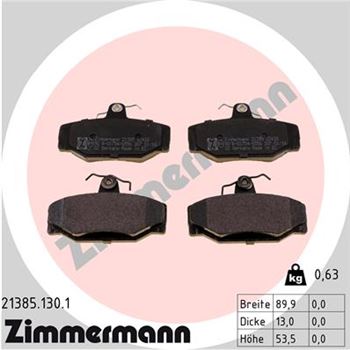 pastillas de freno coche - Juego de pastillas de freno ZIMMERMANN 213851301