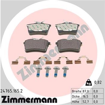 pastillas de freno coche - Juego de pastillas de freno ZIMMERMANN 247651652