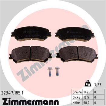 pastillas de freno coche - Juego de pastillas de freno ZIMMERMANN 223471851