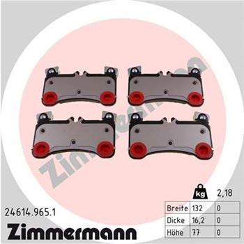 pastillas de freno coche - Juego de pastillas de freno ZIMMERMANN 246149651