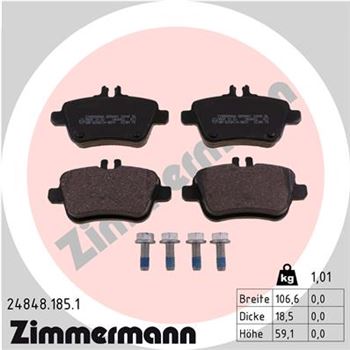 pastillas de freno coche - Juego de pastillas de freno ZIMMERMANN 248481851