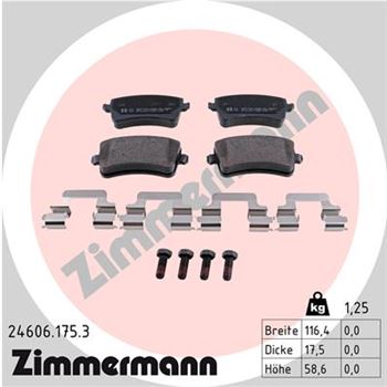 pastillas de freno coche - Juego de pastillas de freno ZIMMERMANN 246061753