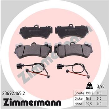 pastillas de freno coche - Juego de pastillas de freno ZIMMERMANN 236921652