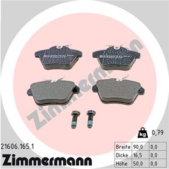 pastillas de freno coche - Juego de pastillas de freno ZIMMERMANN 216061651