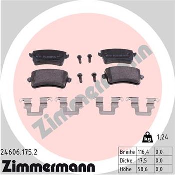 pastillas de freno coche - Juego de pastillas de freno ZIMMERMANN 246061752