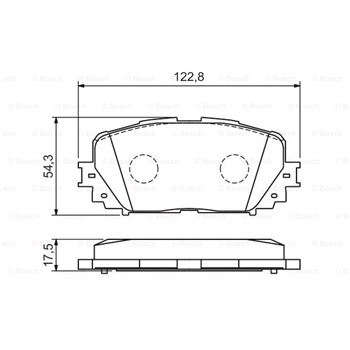 pastillas de freno coche - (BP1106) Pastilla de freno BOSCH 0986494196