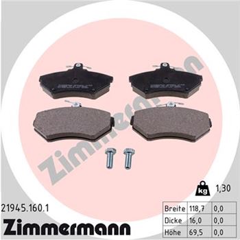 pastillas de freno coche - Juego de pastillas de freno ZIMMERMANN 219451601