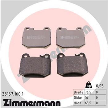 pastillas de freno coche - Juego de pastillas de freno ZIMMERMANN 231571601
