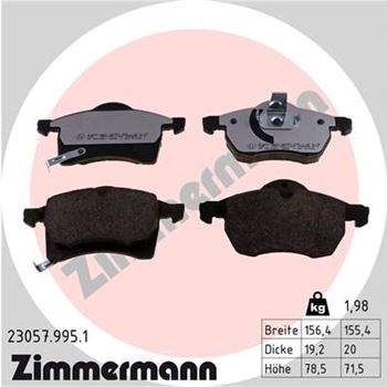 pastillas de freno coche - Juego de pastillas de freno ZIMMERMANN 230579951