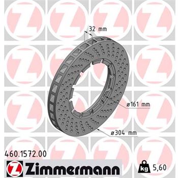 discos de freno coche - Disco de freno eje delantero, derecha (Gama COAT Z) ZIMMERMANN 460157200