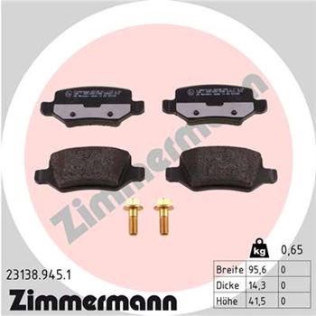 pastillas de freno coche - Juego de pastillas de freno ZIMMERMANN 231389451