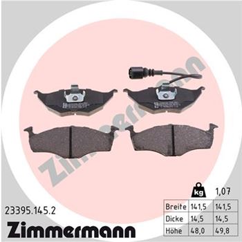 pastillas de freno coche - Juego de pastillas de freno ZIMMERMANN 233951452