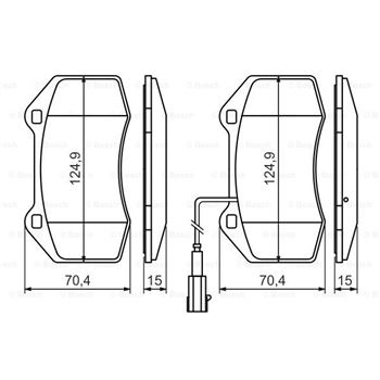 pastillas de freno coche - (BP1163) Pastilla de freno BOSCH 0986494228