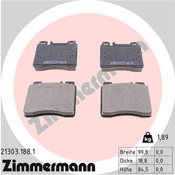 pastillas de freno coche - Juego de pastillas de freno ZIMMERMANN 213031881